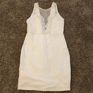White mini dress from lulus!